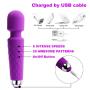 Upgraded Powerful Vibrate Wand Massager Cordless, Rechargeable with 20 Magic Vibration Modes, Whisper Quiet, Waterproof, Handheld Personal Massager for Neck Shoulder Back Body Massage, Sports Recovery