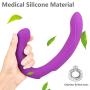 NVXYP Remote Double-Head Vìbrǎtòr,10 Frequency Waterproof Mute Stick Màssàgèr for Female Sǎme-Sex