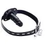 YiFeng Lockable Dildo Penis Mouth Gag with Lock Bondage Leather Strap On BDSM Adult Sex Toy (Long) YiFeng Lockable Dildo Penis Mouth Gag with Lock Bondage Leather Strap On BDSM Adult Sex Toy (Long)