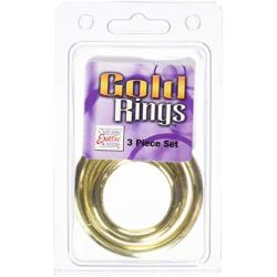 California Exotics Gold Ring, 3-Piece Set
