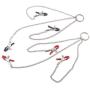 Guiseniour Metal Chain Niple Clamps Chains Adullt Six Games Breastt Clips Six Toys for Women Couples