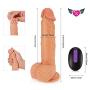 Realistic Dildo Vibrators, Proxoxo Lifelike Waterproof Penis, Silicone 20 Frequency G spot Vibrator with Suction Cup for Women Hands-Free, Wireless Remote Control Adult Sex Toy for Vaginal Anal Play