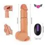 Realistic Dildo Vibrators, Proxoxo Lifelike Waterproof Penis, Silicone 20 Frequency G spot Vibrator with Suction Cup for Women Hands-Free, Wireless Remote Control Adult Sex Toy for Vaginal Anal Play