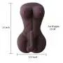 SINLOLI Love Doll Sex Doll Torso,Premium Sex Toys for Men Women and Couples (Black Sex Doll)