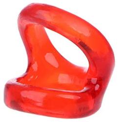 Aixia Double Rings Delay Ejaculation Mens Cock Rings (red)