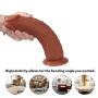ANFEI Double Layered Silicone Large Size Dildo, Hyper Realistic Premium Penis Sex Toys with Suction Cup(No Eggs,Total 24cm,Width 5.57cm)