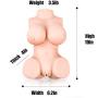 Beautiful Torso Love Doll Solid Silicone Material Adult Massage Relax Love Toys (10x6.2x4 in)