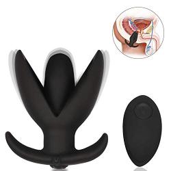 FST 10-Speed Vibrating Ass Anchor Butt Plug with Wireless Remote, Anal Dilator Expanding Flared Anal Plug for Adults