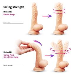 Vibrartor for Women with 8 Powerful Vibration Modes and Suction Cup - 7.87 Inch