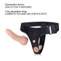 NicoMoO Lesbian Strap on Double Dildo Dongs Adjustable Harness Realistic Penis Double Stimulation Anal Sex Toys for Woman Couples (Lesbin)