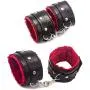 kanersty 10Pcs Faux Leather Plush Couples Handcuffs Sex Toys Bundled Binding Bondage Set kanersty 10Pcs Faux Leather Plush Couples Handcuffs Sex Toys Bundled Binding Bondage Set