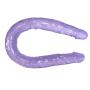 CHAODIAO 21.56 inch Double-Ended Realistic Rubber Shaft Super Soft Purple Plug Toy Dildɔs Beginner Super Long Relaxing Massage Stick Real Feeling