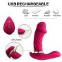 Hands Free Relax Toy Vibrantor Bullet for Women Invisible Wearable Butterfly - USB Rechargeable Double Motor - Best