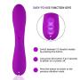 Upgraded Version Portable Wand Massager with 12 Strongest Speed Mode, Soft Silicone, Magnetic Charging, Waterproof Design Improve Your Enjoyment. (Purple)