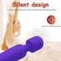 Smyidel Handheld Personal Cordless Wand Massager with Multi Powerful Speeds & Vibrating Frequencies Rechargeable for Neck Shoulder (Purple) Smyidel Handheld Personal Cordless Wand Massager with Multi Powerful Speeds & Vibrating Frequencies Rechargeable for Neck Shoulder (Purple)