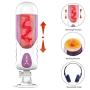 Male Masturbator 3D Realistic Pocket Pussy Electric Automatic Vibrating Masturbation Cup Adult Sex Toys for Men 10 Powerful Thrusting Modes 10 Speeds 3 Female Moans