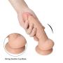 QiuQiuK 8 Inch Realistic Real Soft Dîldɔ Waterproof Tools for Women Female Toys(Flesh Color)