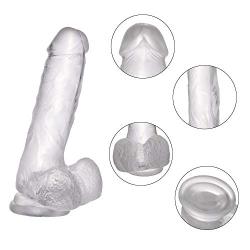 Realistic Dildos Feels Like Skin, 7.3 Inch Clear Dildo with Suction Cup, Adult Sex Toys for Women