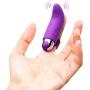 Particles Head Detachable Finger Design Mini Bullet V-Î-B-râtors 10 Speeds USB Charged Silicone C-lîT Wand Toys for Woman