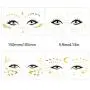 Face Tattoos Sticker, Freckle Sticker, Face Tattoos for Women, Face Metallic Temporary Tattoo Water Transfer Tattoo for Professional Make up Dancer Costume Parties Face Tattoos Sticker, Freckle Sticker, Face Tattoos for Women, Face Metallic Temporary Tattoo Water Transfer Tattoo for Professional Make up Dancer Costume Parties