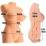 SHEQU Sex Love Doll Male Masturbator- 3D Realistic Male Sex Dolls with Breasts Butt Tight Vigrin Pussy Ass Silicone Adult Toys for Men Sexual Pleasure Masturbation (Sexy Maggie)