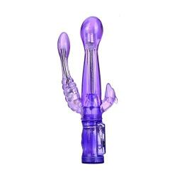 Double Vǐ-brátors 6 Speed Bendable Double Penetration Rabbit Vǐ-brátor Anále G-Spōt Stǐmulator Toys for Woman