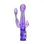 Double Vǐ-brátors 6 Speed Bendable Double Penetration Rabbit Vǐ-brátor Anále G-Spōt Stǐmulator Toys for Woman