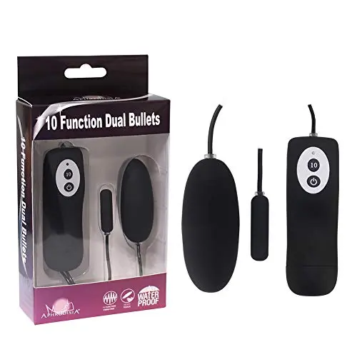 ALBK Av Vibrator for Women Remote Control 10 Frequency Vib Electric Vibrating Egg Waterproof Massager Black