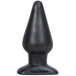 Doc Johnson Platinum Premium Silicone - The Super Big End - 5.5 in. Long and 2.3 in. Wide - Large Silicone Butt Plug with Flared Safety Base - Advanced Anal Toy - Charcoal