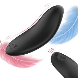 Clitoral Vibrators-Wearable Tongue Shape Vibrator Mini Remote Control Vibration Sex Toys for Clitoris Nipple Stimulator With 10 Vibration Modes and IPX7 Waterproof for Women Couples