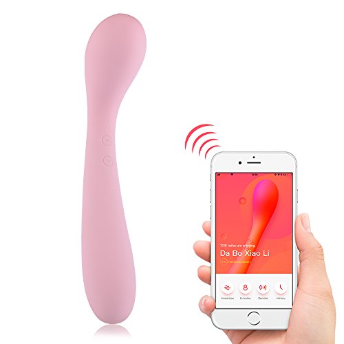 App Bluetooth Remote Control Power Wand Massager for Face Neck Shoulders Back and Leg. 16 Vibration Patterns to Reduce Your Muscle Pain and Relax Body.