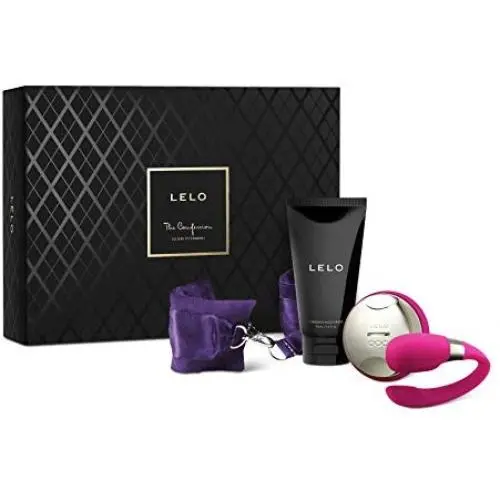 Lelo The Confession Luxury Gift Set for Couples, Silk-Chain Cuffs & Moisturizer Lelo The Confession Luxury Gift Set for Couples, Silk-Chain Cuffs & Moisturizer