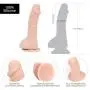 Pure Love 7.5 Inch Silicone Dildo with Suction Cup, Beige Color Dong, Adult Sex Toy Pure Love 7.5 Inch Silicone Dildo with Suction Cup, Beige Color Dong, Adult Sex Toy
