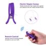 Utimi Nipple Clips Vibrating Breast Clamps Nipple Stimulator Wired Vibrators with Remote Control for Women