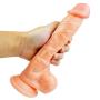 JSCRlove 9.1 Inch Realistic Ultra Soft-Ďîldɔ Flesh Realistic Dual Density Toy Realistic Soft Suction Cup Toy Women Socks