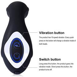 UTIMI Vibrating Butt Plug Prostate Massager Anal Plug Vibrator Sex Toy 10 Speed Silicone USB Charging Vibrations for Men and Women