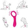 Women G-Spot Rabbit Waterproof Rechargeable 3 Motors Dildo Vibrator - Saprex® Silicone Clitoris Vagina Penis Stimulator Massager Sex Things for Men, Women and Couples #Peach