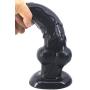 FST Silicon Animal Big Dildo Suction Animal Penis 8 Inch Dog Dildo for Anal Sex Vaginal Stimulator Realistic Dildo Novelties Sex Toy (Black)