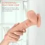 Dildo Sex Toy for Women, SHEQU 8.2Inch Realistic Penis Cock with Suction Cup Silicone Dong with Balls Adult Toys for Vaginal G-spot and Anal Masturbation Waterproof(Hasys Dick)
