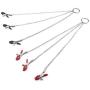 Guiseniour Metal Chain Niple Clamps Chains Adullt Six Games Breastt Clips Six Toys for Women Couples