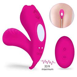 Remote Control Wearable G-Spot Clit Vibrator, 9-Speed Clitoral Dildo Vibrators, Magnetic Rechargeable Waterproof Vagina Anal Stimulation Massager, Masturbation Sex Toys for Women Couples (Pink)