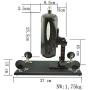 FREDORCH F2 Telescopic Sex Products Thrusting Machine with Dildos Massager Tool for Women and Men Toys