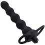 Beaded Vibrating Anal Probe Cock Ring - Dual Penetration Anal Sex Toy Beaded Vibrating Anal Probe Cock Ring - Dual Penetration Anal Sex Toy