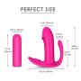 Remote Control Invisible Wearable G-Sport Vibrantor Silicone Waterproof Magnetic USB Rechargeable Powerful Butterfly-Massage for Women Couples(Hot Pink)