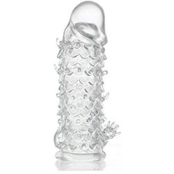 The Smith Couple Clear Crystal Skin Dragon Penis, Sleeve Reusable Delay Condom Enlargement Penis, Ring Increase Sex Toys for Men Sex Products