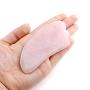 CCbeauty 5 pcs Rose Quartz Gua Sha Scraping Massage Tools Natural Stone Guasha Board For SPA Acupuncture