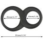 Dayloveme 8 Shape Silicone Double Co-ck Rings Adult S-ex Toys for Men