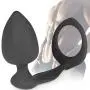 FST Silicone Cock Ring with Huge Anal Plug Prostate Massager and Penis Ring Stimulator Combo