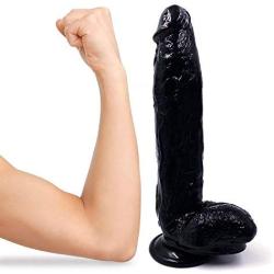 WJL HW Personal Massager 11.8 Inch Big Size Real Feel Boys Skin Female Relax Massager (Color : Black)