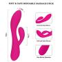 Portable Cordless Silicone Stick Massage Tool, Deep Muscle Tissue Muscle Fascia Release Pressure - Relieve Muscle Pain - The Best Assistant to Reduce Stress (Pink)